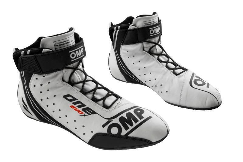 OMP ONE EVO X SHOES MY2024 FIA 8856-2018 BLACK SIZE 48