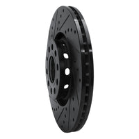 R1 Concepts R1 97-06 Audi A6 (USA/Canada) Front Left Drilled & Slotted Black Brake Rotor