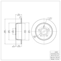 DFC 99-04 Jeep Grand Cherokee Rear Brake Rotor