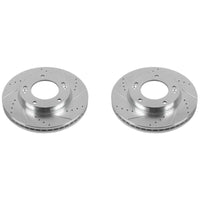 PowerStop Power Stop 07-09 Kia Sorento Front Evolution Drilled & Slotted Rotors - Pair