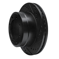 R1 Concepts R1 05-12 Ford F-350 Super Duty 2WD Rear Right Drilled & Slotted Black Brake Rotor