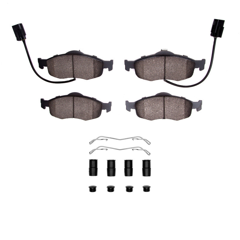 R1 Concepts R1 98-04 Ford Contour Front Ceramic Pads & Hardware Kit