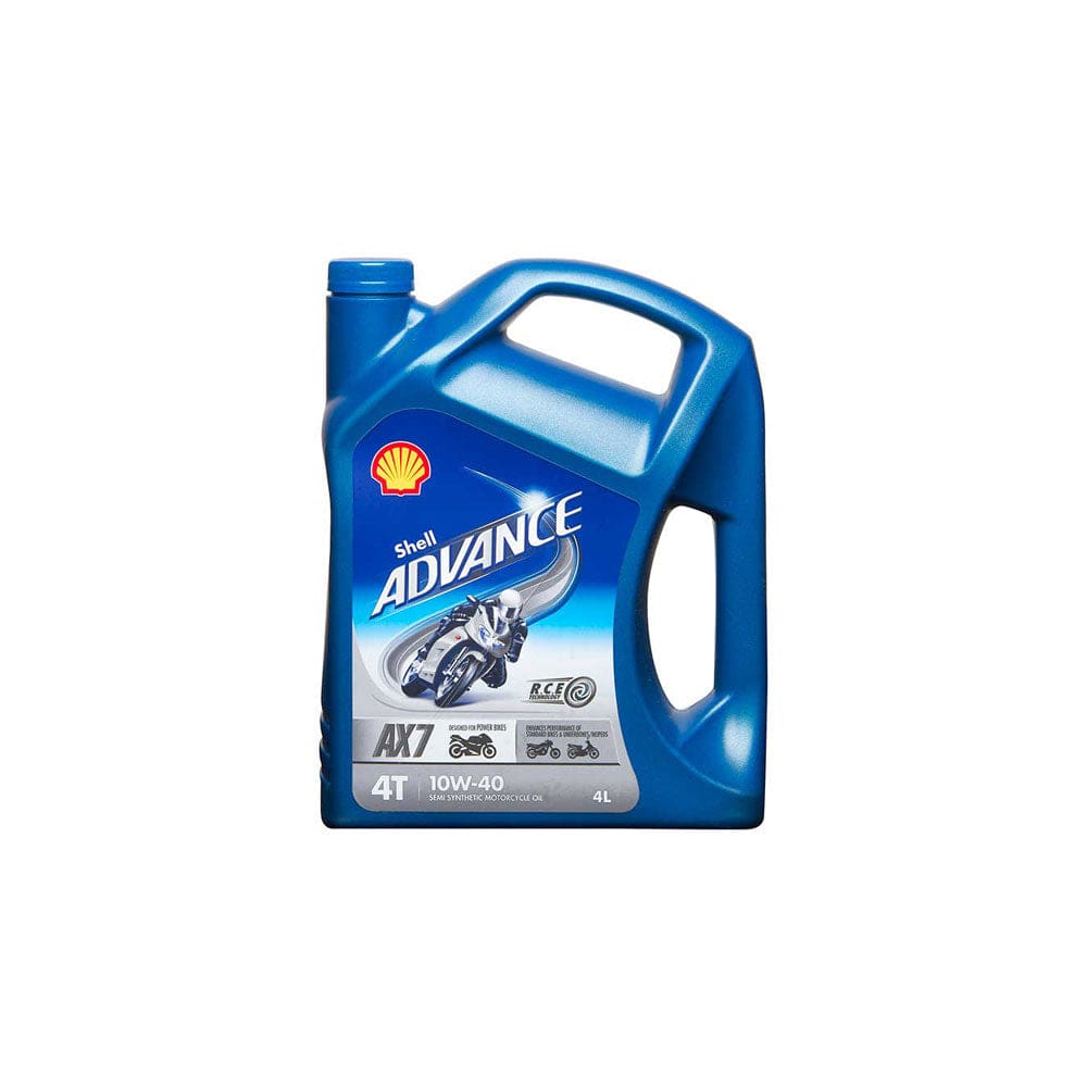 Shell Advance 4T 10W-40 AX7 Motorcycle 4 Stroke - 4Ltr Engine Oil  ML Car Parts