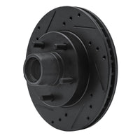 R1 Concepts R1 1982-1995 Buick Regal Front Left Drilled & Slotted Black Brake Rotor