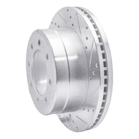 R1 Concepts R1 11-22 Ford F-350 Super Duty 2WD Rear Right Drilled & Slotted Silver Brake Rotor