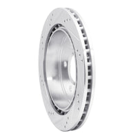 R1 Concepts R1 03-11 Cadillac CTS Rear Right Drilled & Slotted Silver Brake Rotor