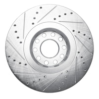 R1 Concepts R1 86-92 Ford BRONCO II Front Right Drilled & Slotted Silver Brake Rotor