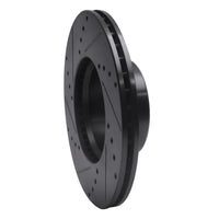R1 Concepts R1 72-80 Mercedes-Benz 280SEL Front Right Drilled & Slotted Black Brake Rotor