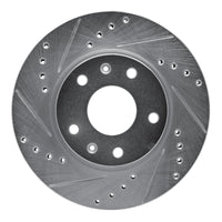R1 Concepts R1 02-05 Land Rover Freelander Front Left Drilled & Slotted Silver Brake Rotor