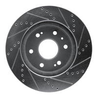 R1 Concepts R1 09-20 Chevrolet TAHOE Front Left Drilled & Slotted Silver Brake Rotor