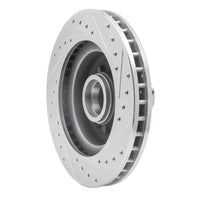 R1 Concepts R1 1969-1996 Buick Riviera Front Left Drilled & Slotted Silver Brake Rotor