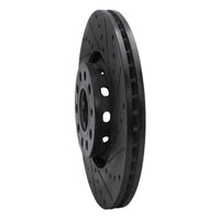 R1 Concepts R1 97-06 Audi A4 Quattro Front Right Drilled & Slotted Black Brake Rotor