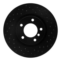 R1 Concepts R1 95-02 BMW M3 Left Front Drilled Black Brake Rotor