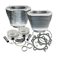 S&S Cycle 1999+ BT Replacement 3-7/8in Bore Cylinder & Piston Kit For S&S 95in Big Bore Kit - Silver