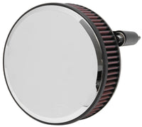 K&N Engineering K&N Street Round Metal Intake System - Harley-Davidson - Red Filter 6-8 Size 2.4in In Dia 2.5in H
