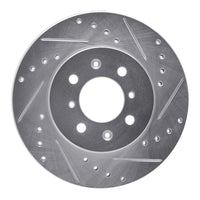 R1 Concepts R1 85-93 Chevrolet SPECTRUM Front Right Drilled & Slotted Silver Brake Rotor
