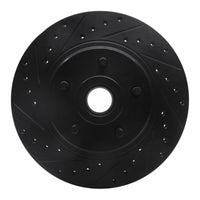 R1 Concepts R1 76-81 Chrysler Newport Front Left Drilled & Slotted Black Brake Rotor