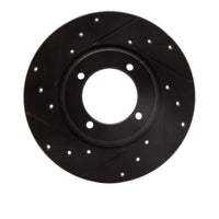 R1 Concepts R1 74-84 Ford COURIER (USA/Canada) Front Left Drilled & Slotted Black Brake Rotor
