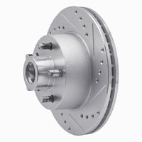 R1 Concepts R1 1973-1989 Chrysler CORDOBA Front Right Drilled & Slotted Silver Brake Rotor