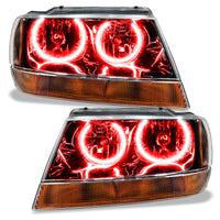 ORACLE Lighting Oracle 99-04 Jeep Grand Cherokee SMD HL - Black - ColorSHIFT w/ 2.0 Controller
