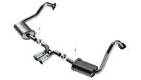 Borla 17-22 Porsche Cayman/Boxster 718 2.0L 4 Cyl. AT/MT RWD 2DR 2.25in S-Type Exhaust
