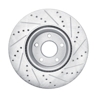 R1 Concepts R1 20-25 Ford BRONCO Sport Front Left Drilled & Slotted Silver Brake Rotor