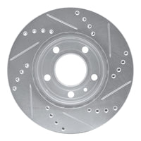 R1 Concepts R1 82-90 Volvo 760 Series Front Left Drilled & Slotted Silver Brake Rotor
