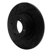 R1 Concepts R1 67-76 BMW 1600 Front Left Drilled & Slotted Black Brake Rotor