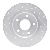 R1 Concepts R1 02-08 Chevrolet Zafira (Mexico) Rear Right Drilled & Slotted Silver Brake Rotor