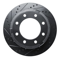R1 Concepts R1 11-22 Ford F-250 4WD (Super Duty) Rear Left Drilled & Slotted Black Brake Rotor