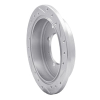 R1 Concepts R1 91-93 Hyundai SONATA Rear Left Drilled & Slotted Silver Brake Rotor