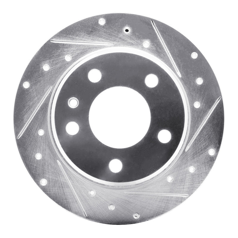 R1 Concepts R1 78-81 BMW 733I Rear Right Drilled & Slotted Silver Brake Rotor