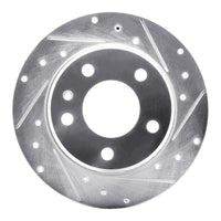 R1 Concepts R1 78-81 BMW 733I Rear Right Drilled & Slotted Silver Brake Rotor