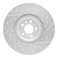 R1 Concepts R1 18-20 Jaguar E-Pace Front Left Drilled & Slotted Silver Brake Rotor