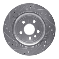 R1 Concepts R1 07-18 Volvo XC70 Rear Right Drilled & Slotted Silver Brake Rotor