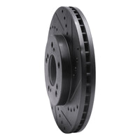 R1 Concepts R1 93-95 Acura Legend Front Right Drilled & Slotted Black Brake Rotor