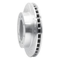 R1 Concepts R1 89-93 Dodge W350 Front Right Drilled & Slotted Silver Brake Rotor