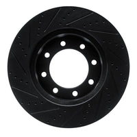 R1 Concepts R1 12-25 Ford F-250 4WD (Super Duty) Front Right Drilled & Slotted Black Brake Rotor