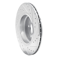 R1 Concepts R1 95-03 BMW Z8 Rear Left Drilled & Slotted Silver Brake Rotor