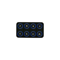 AEM EV 8 Button Keypad CAN Based Programmable Backlighting