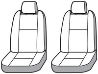 Covercraft 22-23 GMC Hummer Polycotton SeatSaver Custom Front Row Seat Covers - Grey