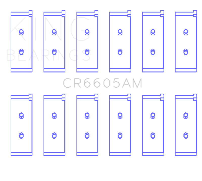 King Engine Bearings Toyota 5ME/5MGE/7MGE/7MGTE (Size +1.25) Rod Bearing Set