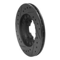 R1 Concepts R1 87-94 Subaru Justy Front Right Drilled & Slotted Black Brake Rotor