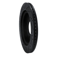 R1 Concepts R1 18-21 Ford F-150 RWD Rear Right Drilled & Slotted Black Brake Rotor
