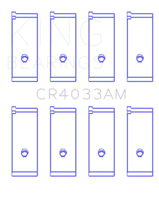 King Engine Bearings King Acura SOHC 16 Valve/Honda SOHC 16 Valve/DOHC 16 Valve Rod Bearing Set - Size STD