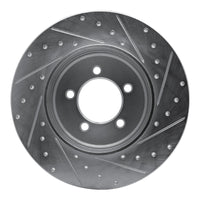 R1 Concepts R1 03-05 Lincoln AVIATOR Rear Left Drilled & Slotted Silver Brake Rotor