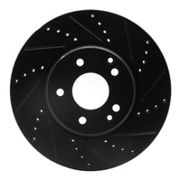 R1 Concepts R1 96-11 Chrysler Crossfire Front Right Drilled & Slotted Black Brake Rotor