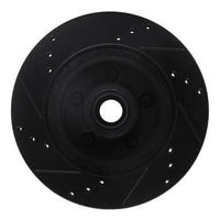 R1 Concepts R1 70-72 Ford Country Squire Front Right Drilled & Slotted Black Brake Rotor