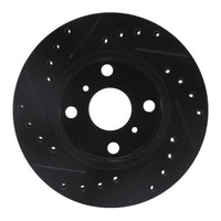 R1 Concepts R1 88-92 Geo Prizm Front Right Drilled & Slotted Black Brake Rotor