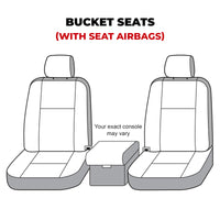 Covercraft 19-24 Dodge Ram Waterproof Polyester SeatSaver Custom Front Row Seat Covers - Grey